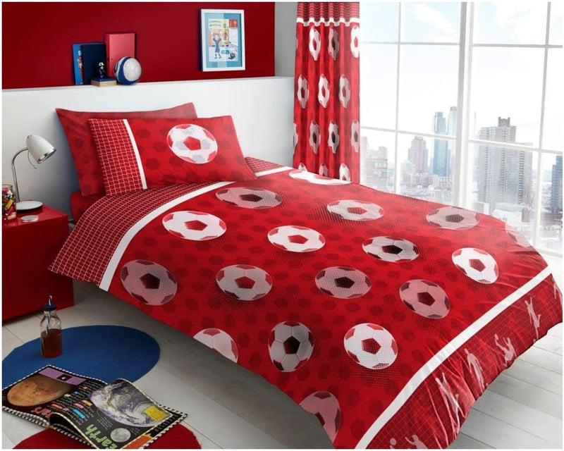 Football Goals Red | Duvet Cover Set | Sheet Set