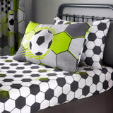 Football Stamp Grey | Duvet Cover Set | Sheet Set