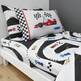 Racing Cars Grey | Duvet Cover Set | Sheet Set