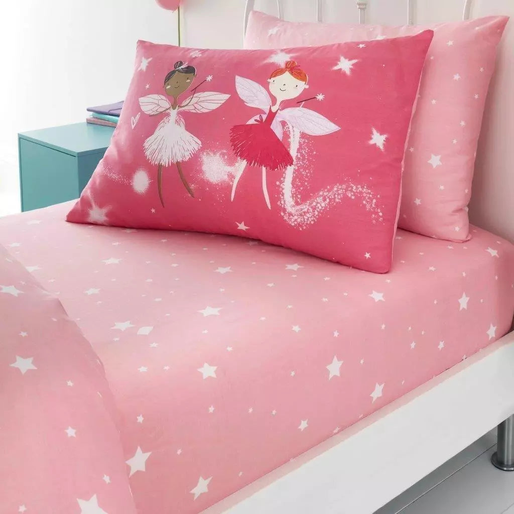 Fairy Buddies Pink | Duvet Cover Set | Sheet Set