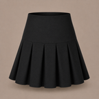 Plain Round Skirts | Pleated Design, High Waist | 3 Colours