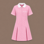 Girls Gingham Check Pleated Dress | 7 Colours