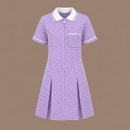 Girls Gingham Check Pleated Dress | 7 Colours