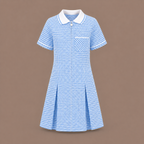 Girls Gingham Check Pleated Dress | 7 Colours