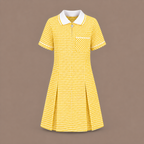Girls Gingham Check Pleated Dress | 7 Colours