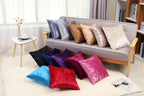 Crushed velvet cushion covers