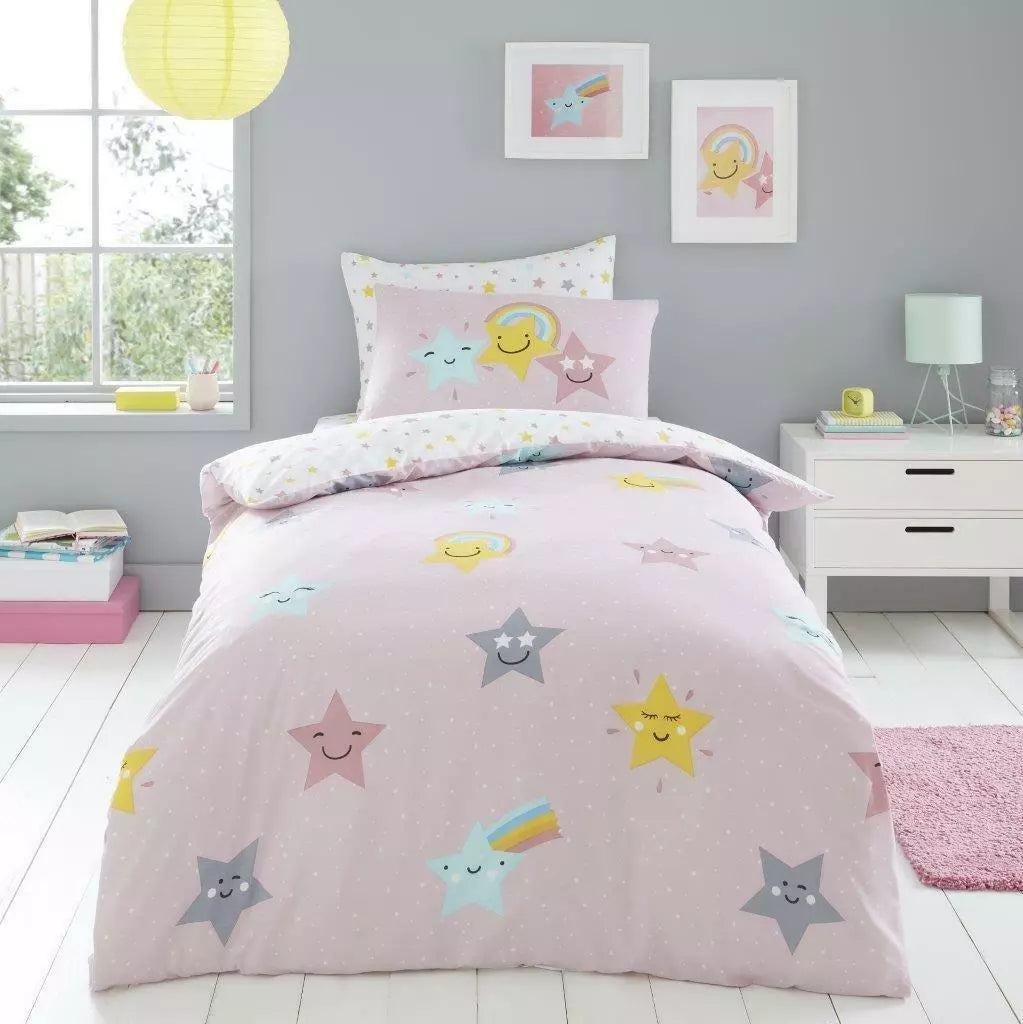 Hello Star Blush Pink | Duvet Cover Set | Sheet Set