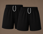 Pack of 2 Plain Pull-On Sports Shorts | 5 Colours