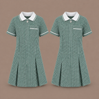 Pack of 2 Girls Gingham Check Pleated Dress | 7 Colours