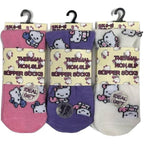 Girls Kitty Cat Thermal Grip Socks