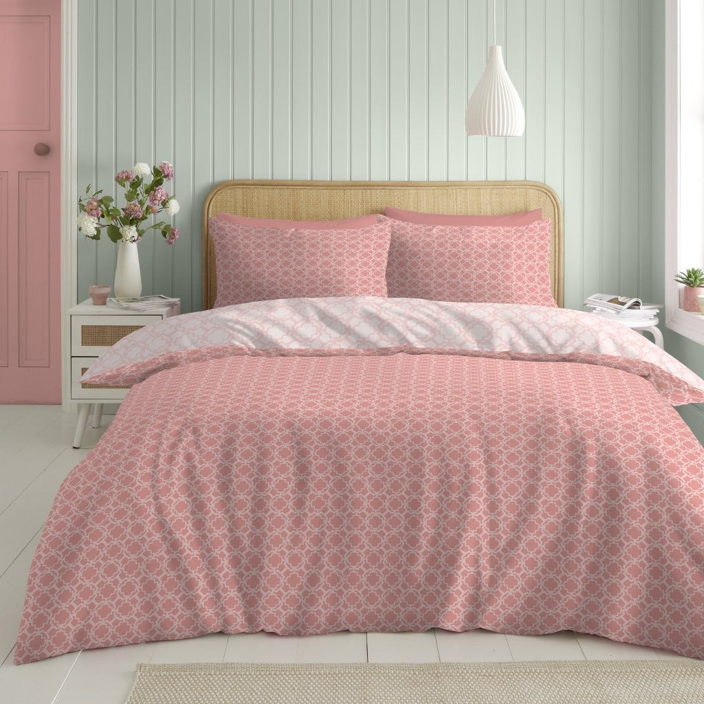 Oriental Floral Printed Duvet Cover Set | Poly Cotton