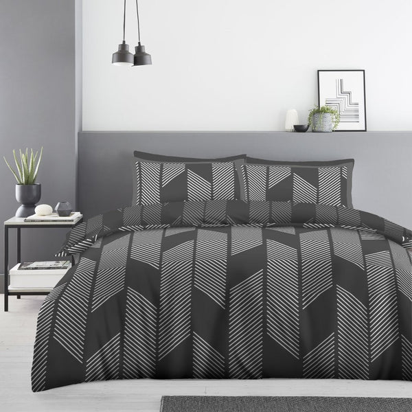 Richardson Geo Printed Duvet Cover Set | Poly Cotton