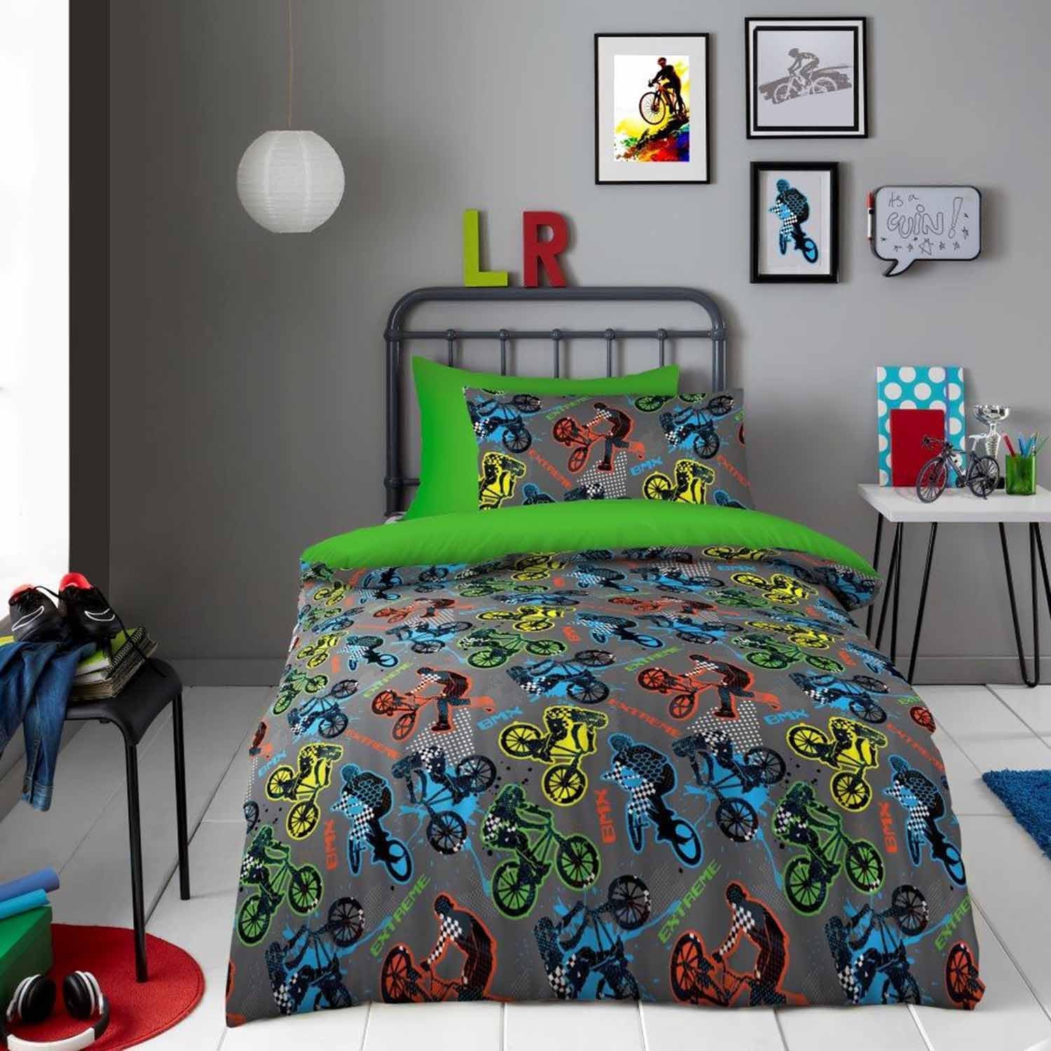 BMX Stunts Duvet Cover Set