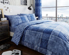 Denim Check Duvet Cover Set | 3 Colors