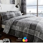 Denim Check Duvet Cover Set | 3 Colors