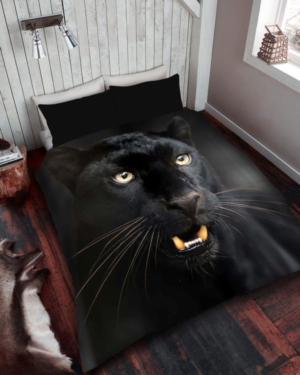 3D Black Panther Printed Duvet Cover Set