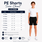 Boys PE Plain Sports Shorts | 5 Colours