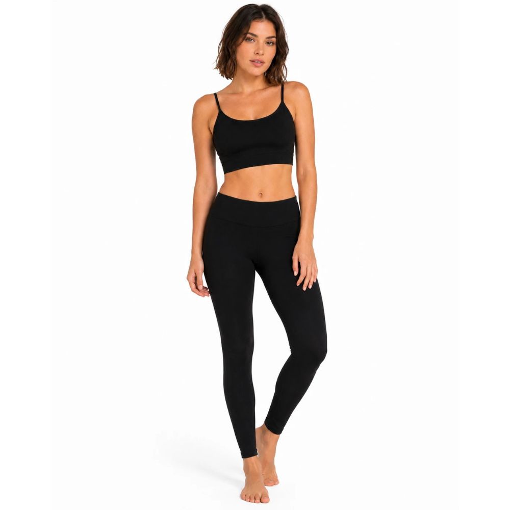Black Cropped Cami Top
