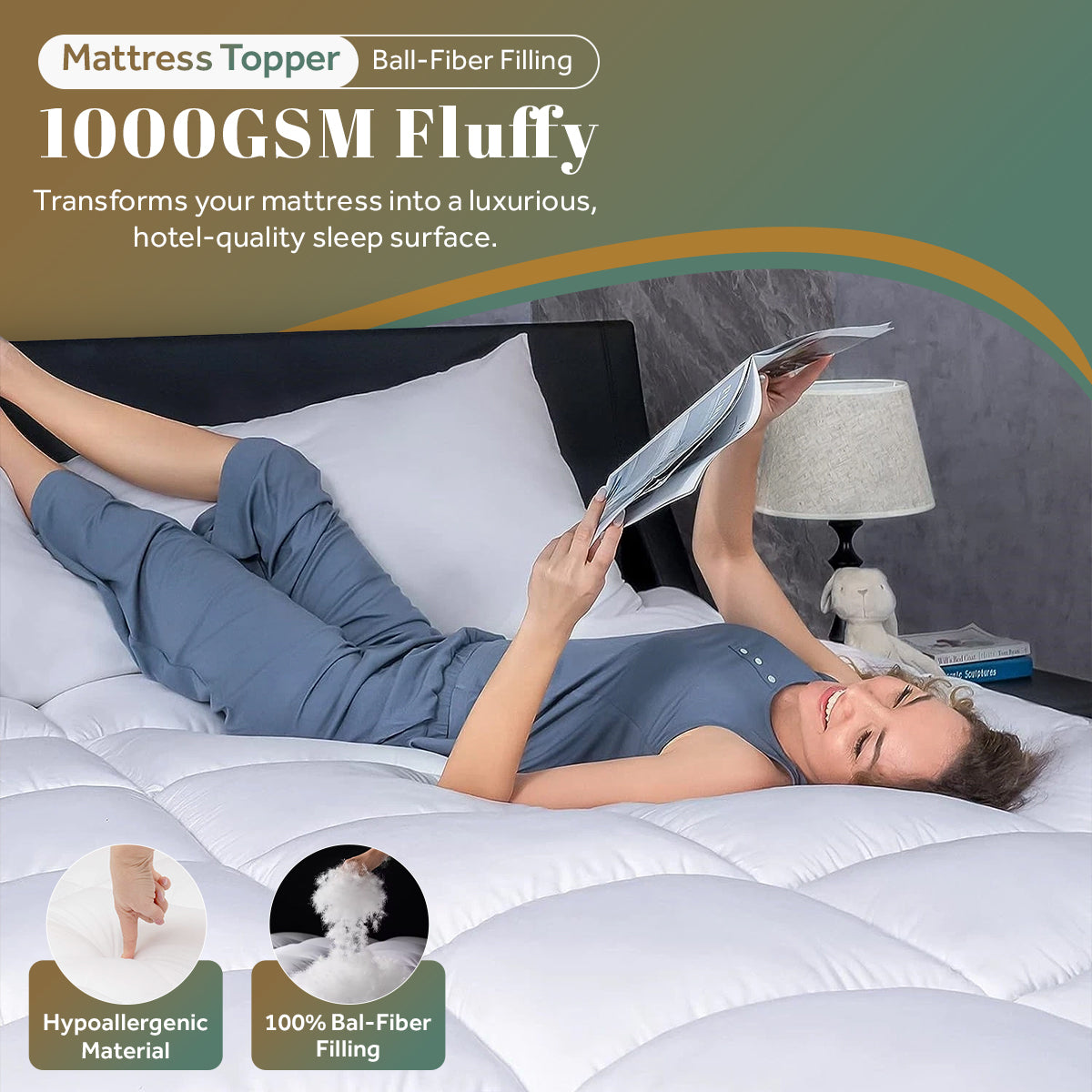 Microfibre Mattress Topper | 10CM Thick