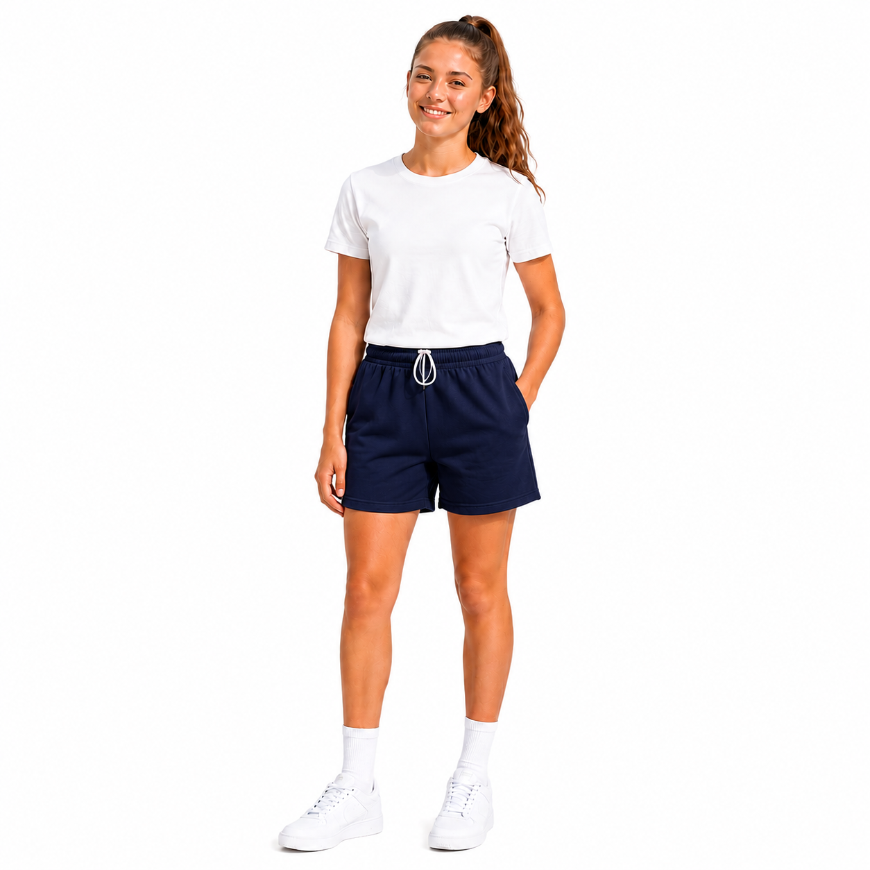 Pack of 2 Girls PE Plain Sports Shorts | 5 Colours