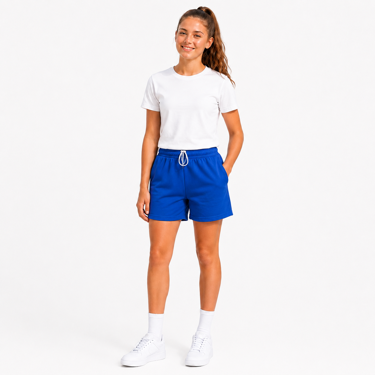Girls PE Plain Sports Shorts | 5 Colours