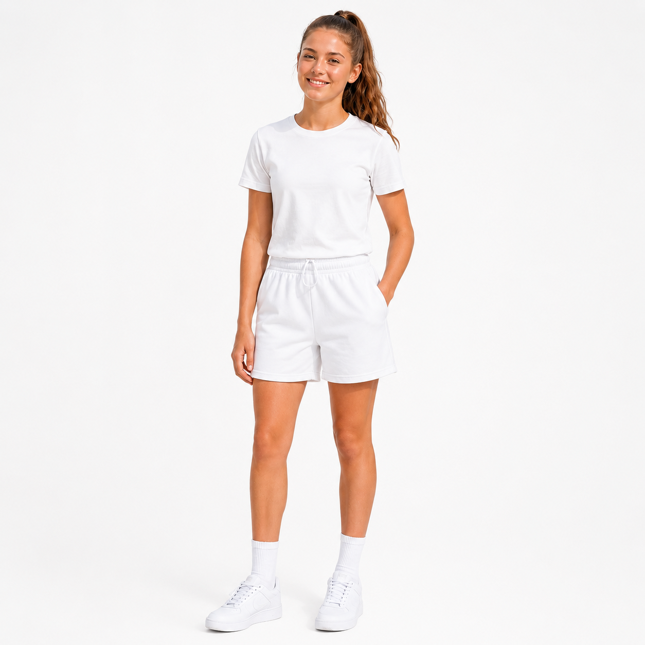 Girls PE Plain Sports Shorts | 5 Colours