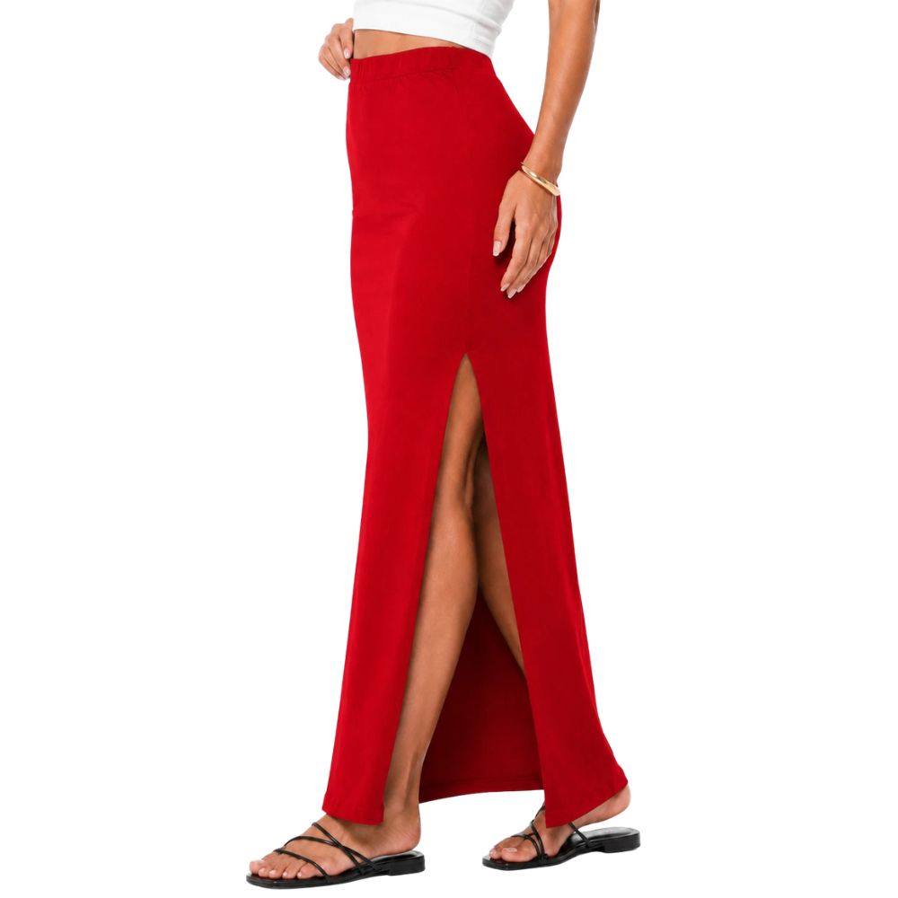 Jersey Maxi Slit Skirt | 3 Colours