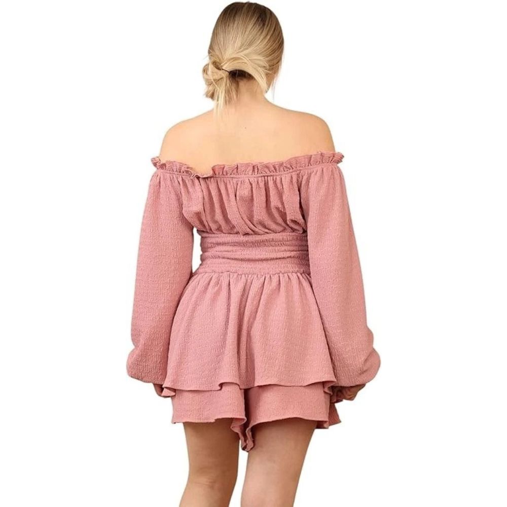 Ruffle Layered Off Shoulder Boat Neck Party Dress | 3 Colours