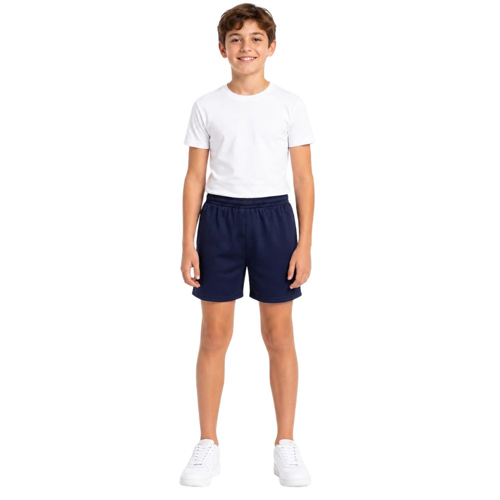 Pack of 2 Boys PE Plain Sports Shorts | 5 Colours