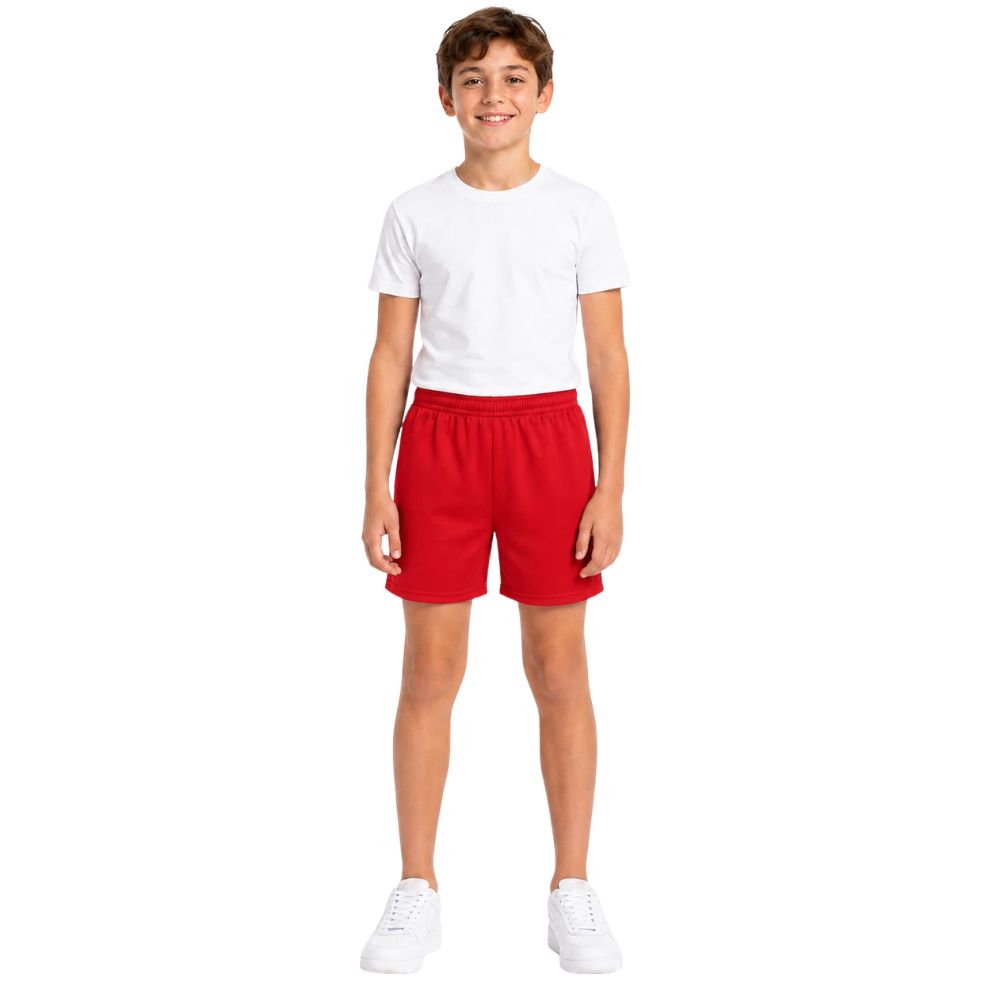 Pack of 2 Boys PE Plain Sports Shorts | 5 Colours