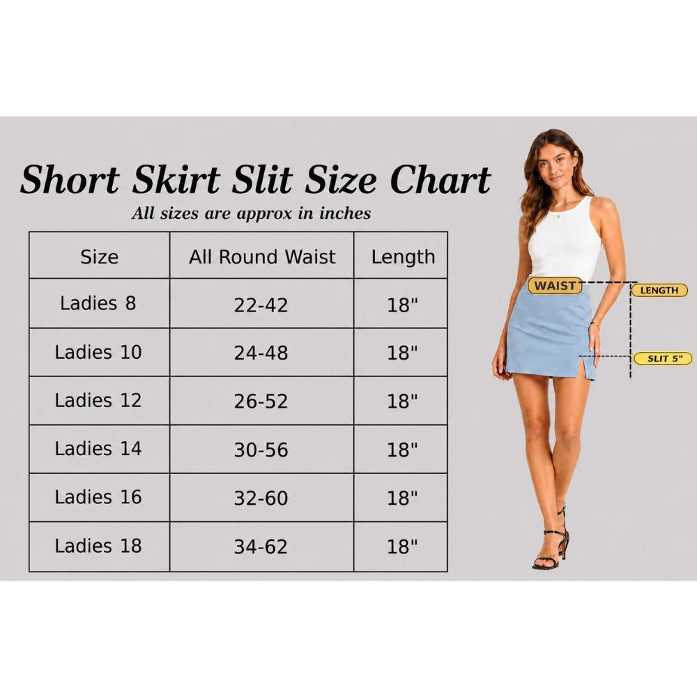 Jersey Mini Slit Skirt | 3 Colours