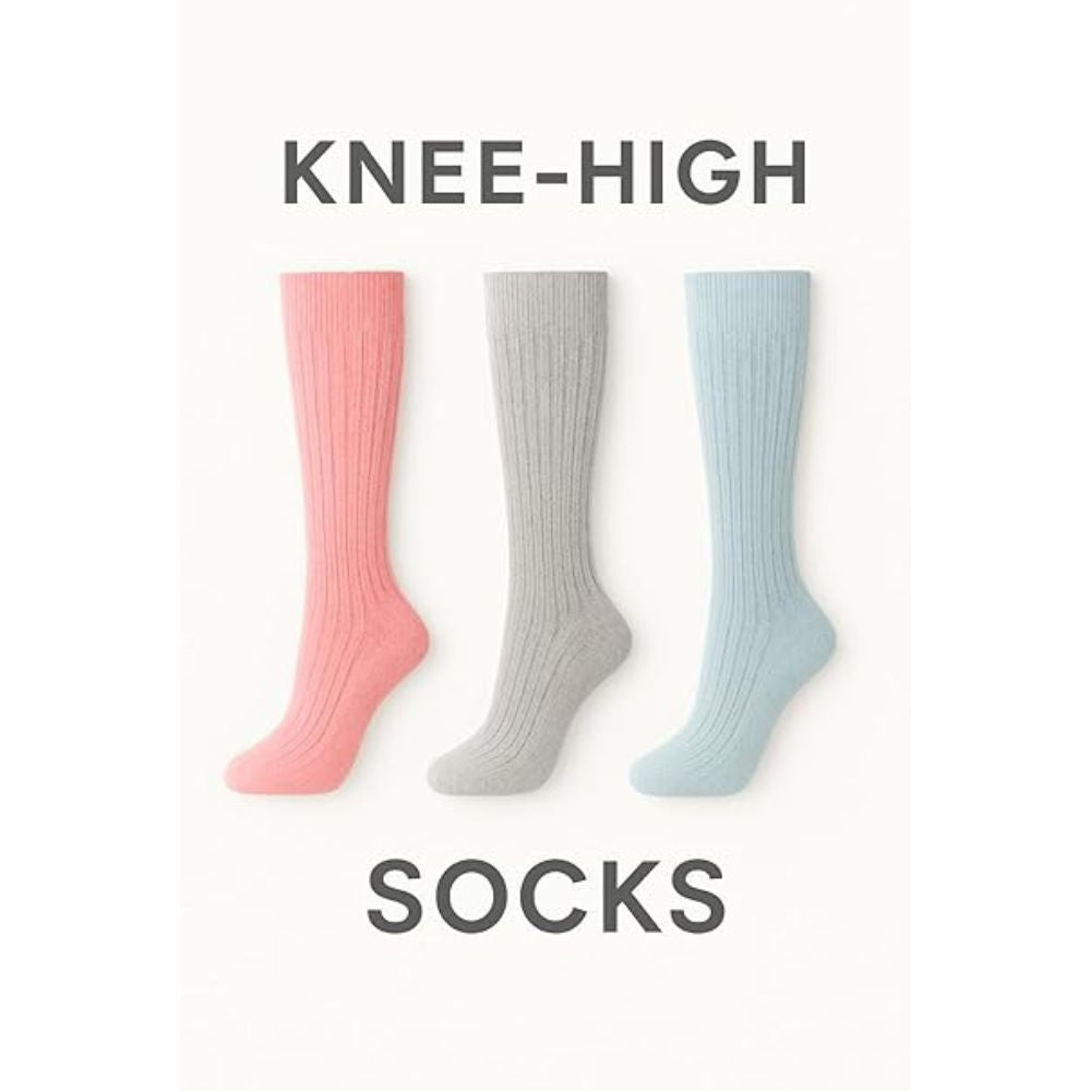 Women’s Wool Blend Knee High Socks | Size 4 - 8