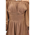 Ruffle Layered Off Shoulder Boat Neck Party Dress | 3 Colours