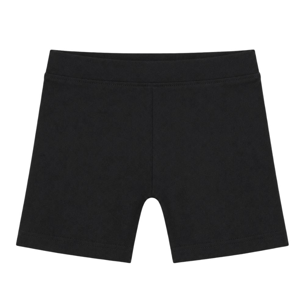 Black Casual Cotton Shorts