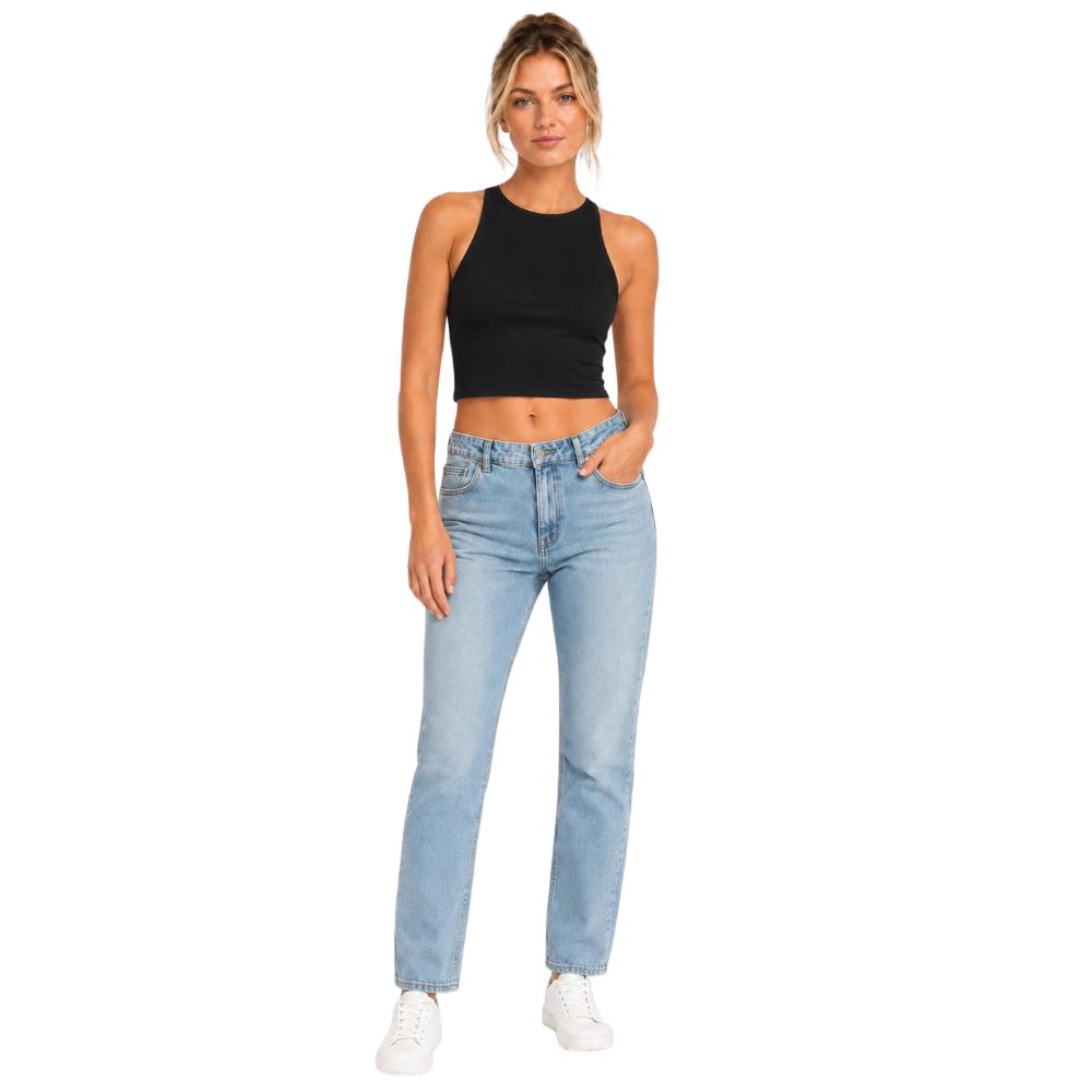 Crop Tops Sleeveless Shirt | Black & White