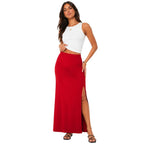 Jersey Maxi Slit Skirt | 3 Colours