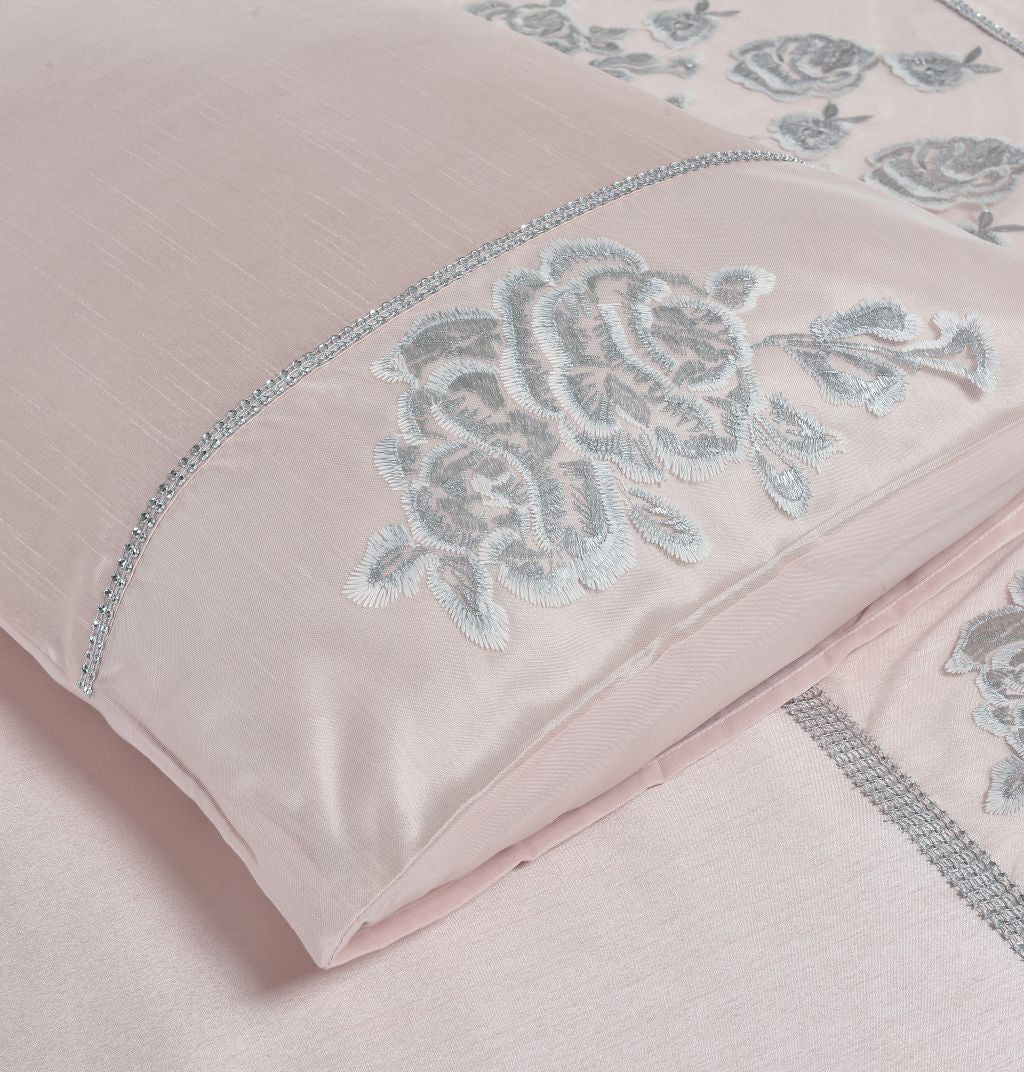 Amara Embroidered Duvet Cover Set | 2 Colours