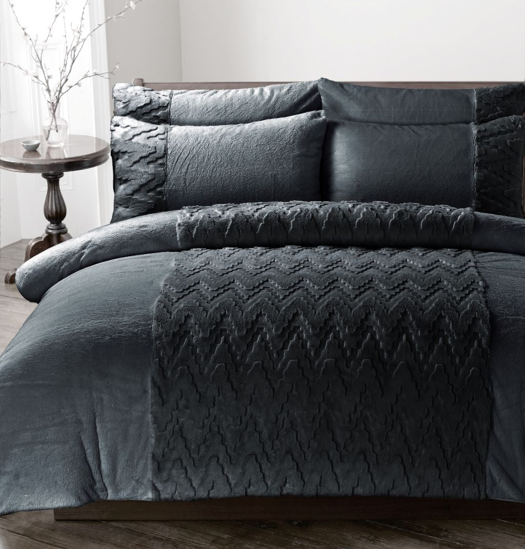Amari Teddy Fleece Duvet Cover Set | 2 Colours