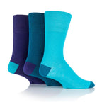 Men’s Aqua Colourburst Gentle Grip Cotton Rich Socks