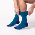 Men’s Aqua Colourburst Gentle Grip Cotton Rich Socks