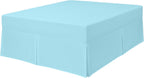 180TC Percale Poly Cotton Pleated Fitted Valance Sheets | 14 Colours