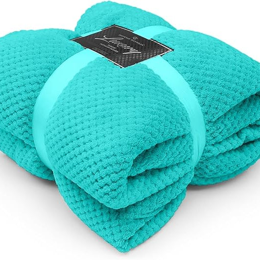 Popcorn Fleece Throws | 18 Colours