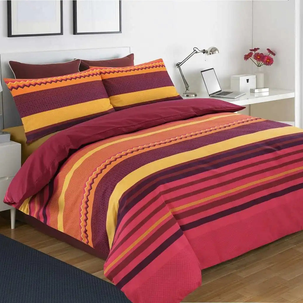 benjamin duvet cover set red