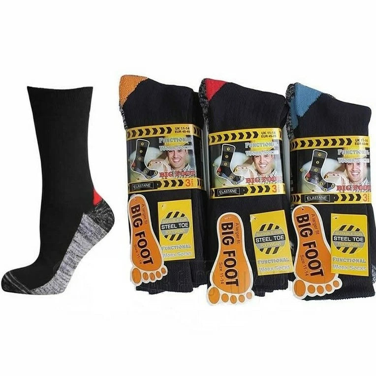 Men’s Big Foot Functional Work Socks