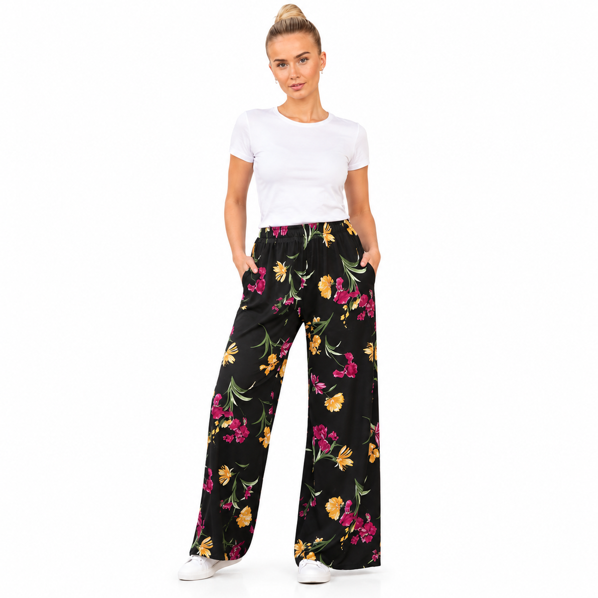 Floral Printed Palazzo Trousers | 3 Colours