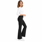 Stripe Jersey Pull-On Bootleg Trousers | 3 Colours