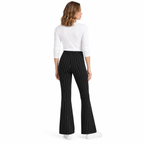 Stripe Jersey Pull-On Bootleg Trousers | 3 Colours