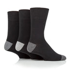 Men’s Black Apex Gentle Grip Cotton Rich Socks