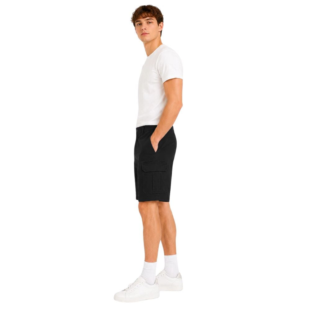 Casual Cargo Shorts | Black & Navy
