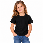 Girls' Plain T-Shirt Black